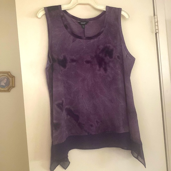 ❤️Women’s Simply Vera. Vera Wang summer, sleeveless handkerchief style blouse. - Picture 1 of 8